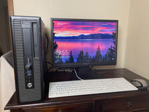 YouTubeも快適に見れます♪スピーカー付きHPパソコン、ディスプレイなど一式