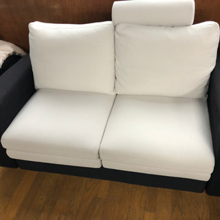 東京インテリア 2人掛けソファ 美品 ヘッドレスト付 定価108.000円 140cm