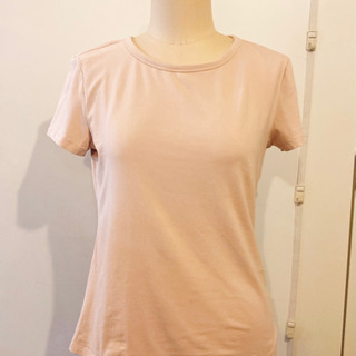 H&M Tシャツ　ペールピンク