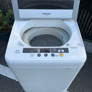 🚛配送無料🔰当日配送‼️PANASONIC 5.0 kg 洗濯機🎖冷蔵庫 も出品✨パナソニック「パワーミックス」5キロ　大阪　兵庫　京都　奈良🎖