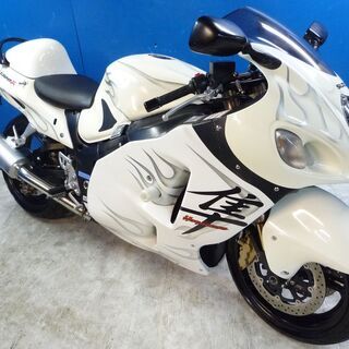 SUZUKI GSX1300R 隼 白 車検残R3/8 名変で乗...