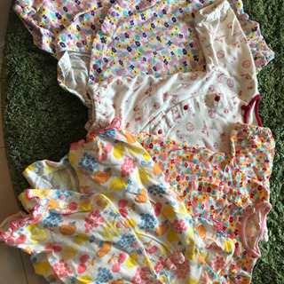 赤ちゃん　乳児　服　半袖セット　カバーオール　50-60