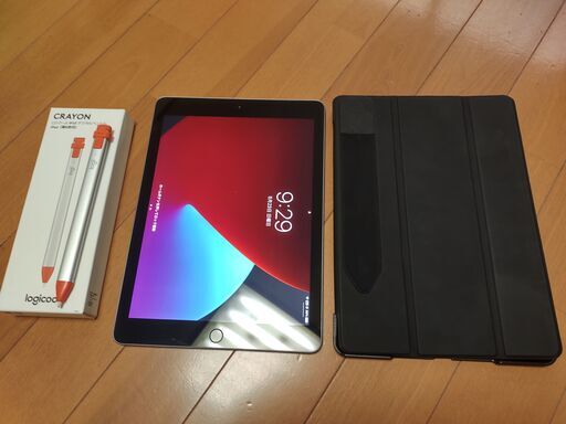 iPad Wi-Fi 128GB - スペースグレイ（第6世代）中古 + iPad 9.7インチ ケース + ロジクール デジタルペンシル Crayon + Pencil ケース