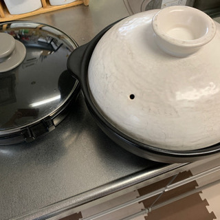 土鍋とすき焼き鍋　中古