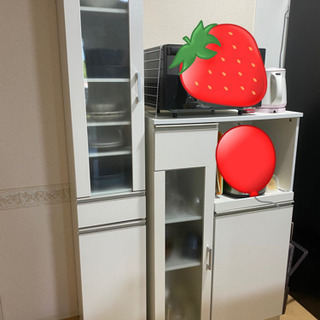 【ネット決済】ニトリ 食器棚 セット ホワイト