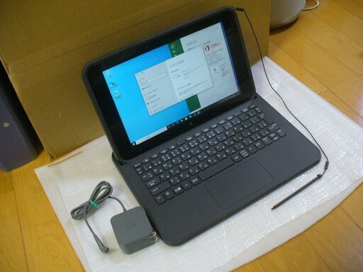ⒶHP製 実測重量884g Webカメラ前背面内蔵 HDMI出力あり Windows 10 Pro / Office 2016 Professional インストール済（ライセンス認証済） 10.1インチ タブレットPCⒶ
