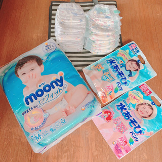 moony ムーニーエアフィット　テープ　M 水遊びパンツ　男の...
