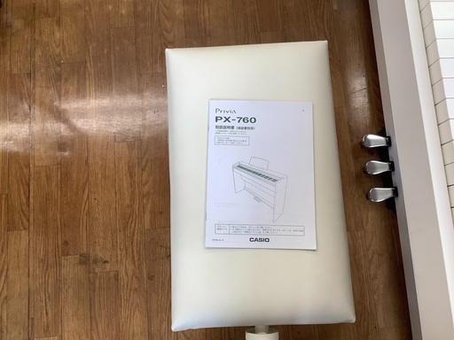【CASIO PX-760WE】電子ピアノ　2015年製 電子ピアノ CASIO PX-760 イス付 2015年製 CASIO PX-760WE】電子ピアノ