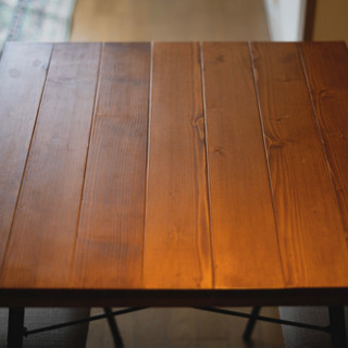 ダイニングテーブル 65cm×65cm 古材風インダストリアル　カフェインテリア