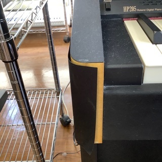 電子ピアノ ROLAND HP205-SB イス付 多数ハガレ有