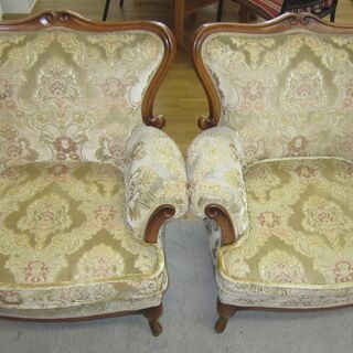 R068 高級 MARUNI マルニ木工 マキシマムシリーズ アンティークソファ 3点セット 良品