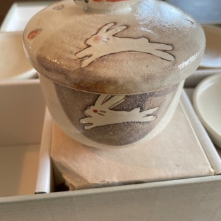 茶碗蒸しセット　うさぎ柄