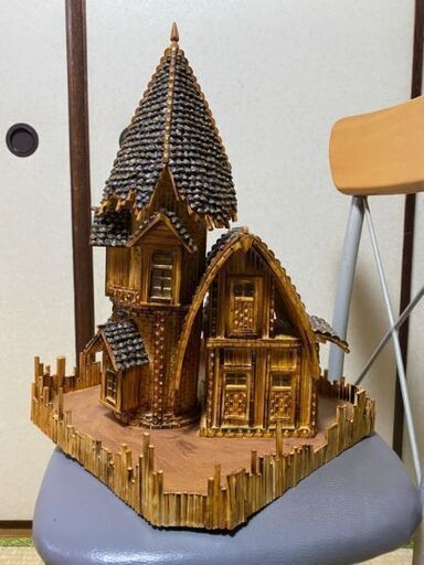 ハンドメイド アンティーク 置物 家
