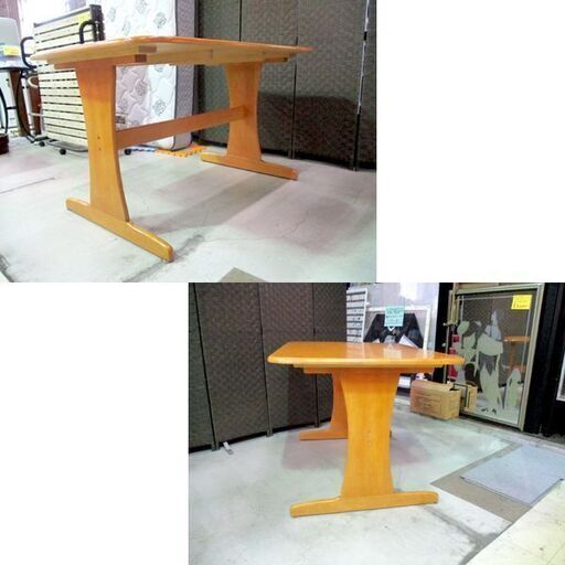 ダイニングテーブル 幅120cm ニトリ  木製 ナチュラル NITORI  シンプル 札幌市東区 新道東店