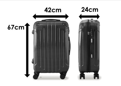 無くなり次第終了】スーツケース Mサイズ 63L 中型 カラー8色