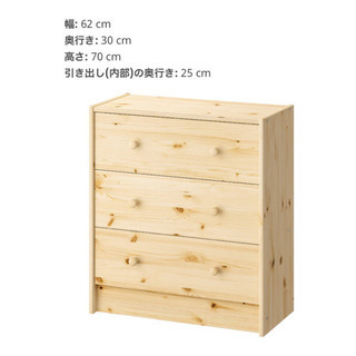 IKEA rast ラスト　イケア　木製　チェスト　子供部屋　キ...
