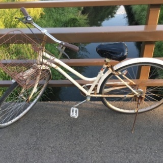 (chariyoshy 出品)27インチ　自転車　白