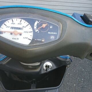 ☆スズキアドレスV125G完全整備済み、FIブルー色K5初期型フルパワー低