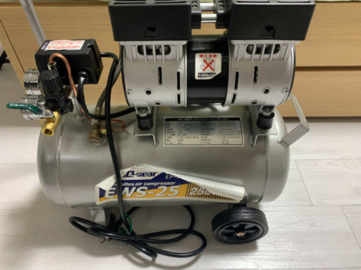 (未使用)(開封済み)シンセイ オイルレスエアーコンプレッサー EWS-25