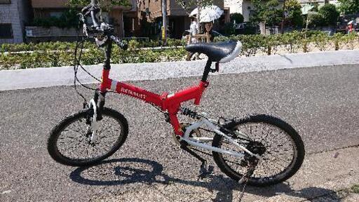 美品車＞キャデラック・20インチ折りたたみ自転車・々ブラック 変速