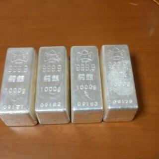 4キロ　銀インゴット　シルバー　銀地金　銀