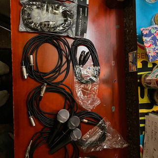 ヤマハ stagepas 400i 配線、マイク、スタンド付