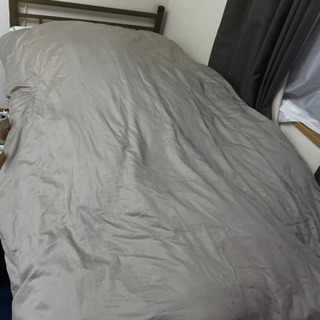 【ネット決済】綺麗なコイルマットレス付　収納　シングルベッド