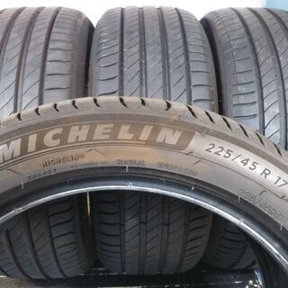 夏17インチ 2019年【~90％ 富山】4本 ミシュラン プライマシー4 中古 225/45R17   225/45ZR17　225/45/17