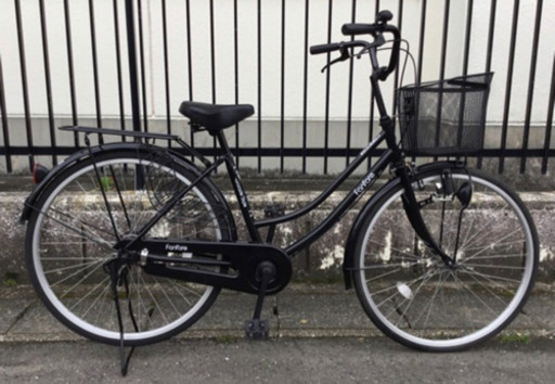 動作・美品車　26インチ自転車・ブラック