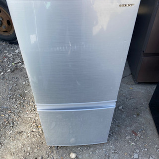 2ドア冷蔵庫 SHARP 2018年製 ＊えくぼあり