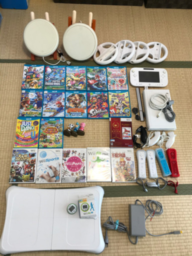 【値下げ】WiiU 各種コントローラ　ソフト19本セット