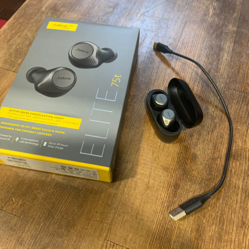 Jabra Elite 75t Titanium Black ジャブラ 美品 ワイヤレスイヤホン