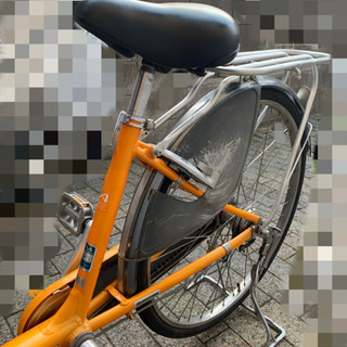 大幅値下げ❗️★非電動自転車ブリヂストンAngelino+前レインカバー