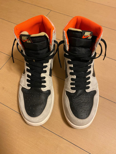 スニーカー AIR JORDAN1 hypercrimson 27cm