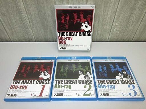 sa0622【中古】　大追跡　ブルーレイボックス　BD-BOX　VPXX-71970　日本テレビ 　THE GREAT CHASE　Blu-rayBOX　Vol.1～3　刑事ドラマ 　加山雄三　沖雅也　長谷直美　昭和ドラマ　ドラマ鑑賞
