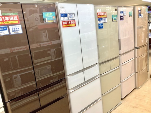 1年保証付！2018年製 HITACHI(日立)の6ドア冷蔵庫「R-HW52J」