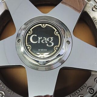 ☆WORK CRAG カントリーRACING GEAR アルミホイール 17×8J 中古4本 