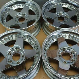☆WORK CRAG カントリーRACING GEAR アルミホイール 17×8J 中古4本 