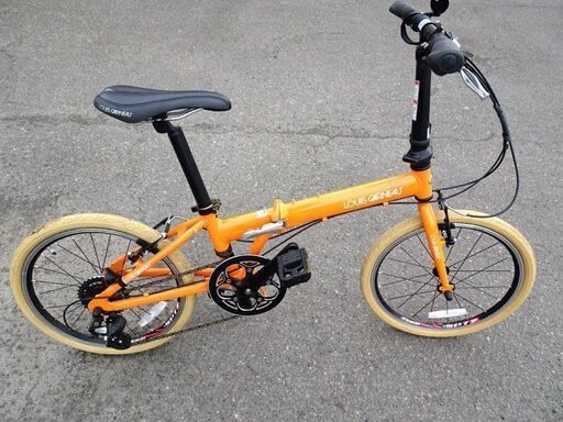LOUIS GARNEAUE/ルイガノ 折りたたみ 自転車 オレンジ バイク コンパクト