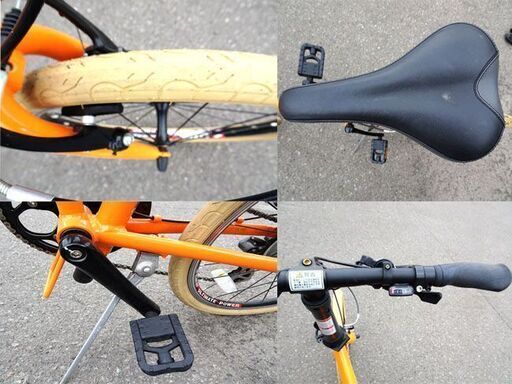 LOUIS GARNEAUE/ルイガノ 折りたたみ 自転車 オレンジ バイク コンパクト
