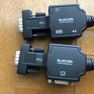 パソコン切換器　ELECOM（延長USB付き）