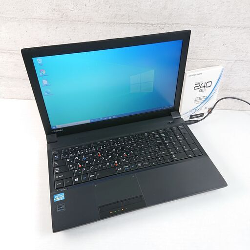 高速起動 TOSHIBA  B553/J ノートPC 新品 SSD 240GB Core i3-3120M 2.50GHz 15.6インチ メモリ 8GB パソコン