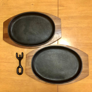 ステーキ皿(鉄板)2枚