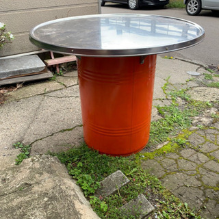 ドラム缶テーブル　ガーデニング DIY リメイク  店舗什器 