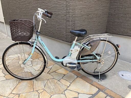得①Panasonic　パナソニック　ビビ　電動自転車　5Ah 電動アシスト自転車　新基準　26インチ　中古　524①