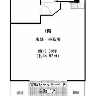 ★貸店舗・事務所★ 針中野１２分　１階路面店１３．６坪　駐車場・...