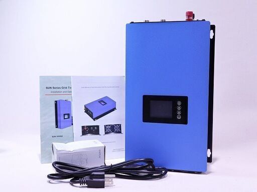 【苫小牧バナナ】展示品 Yu0026H 1000W グリッドタイ インバーター L2-1000W-DC22-60V-B DC22-60V Solar Input AC190V-260V Output♪