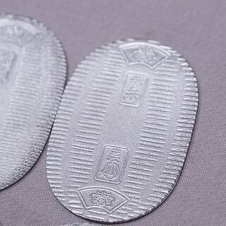 苫小牧バナナ】希少☆質屋鑑定品 純銀 佐川急便 小判 6枚 121.4g 誕生