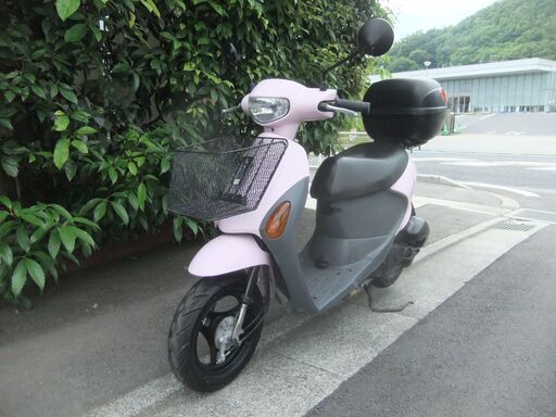 【当店一番人気】 スズキ レッツ4 中古実動美車 バッテリーフル充電済み 前後新品タイヤ交換済み フロントカゴ&リアBOX付き ナンバー登録書類有 スズキ