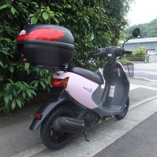 スズキ レッツ4 中古実動美車 バッテリーフル充電済み 前後新品タイヤ交換済み フロントカゴ&リアBOX付き ナンバー登録書類有 - 売ります・あげます